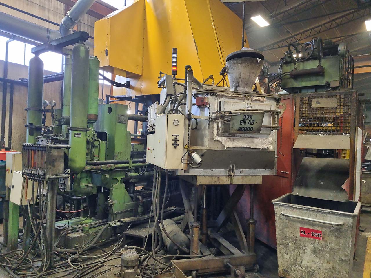 Máquina de fundição sob pressão em câmara fria IDRA OL 700 KK1621, utilizada Máquina de fundição sob pressão em câmara fria IDRA OL 700 KK1621, utilizada