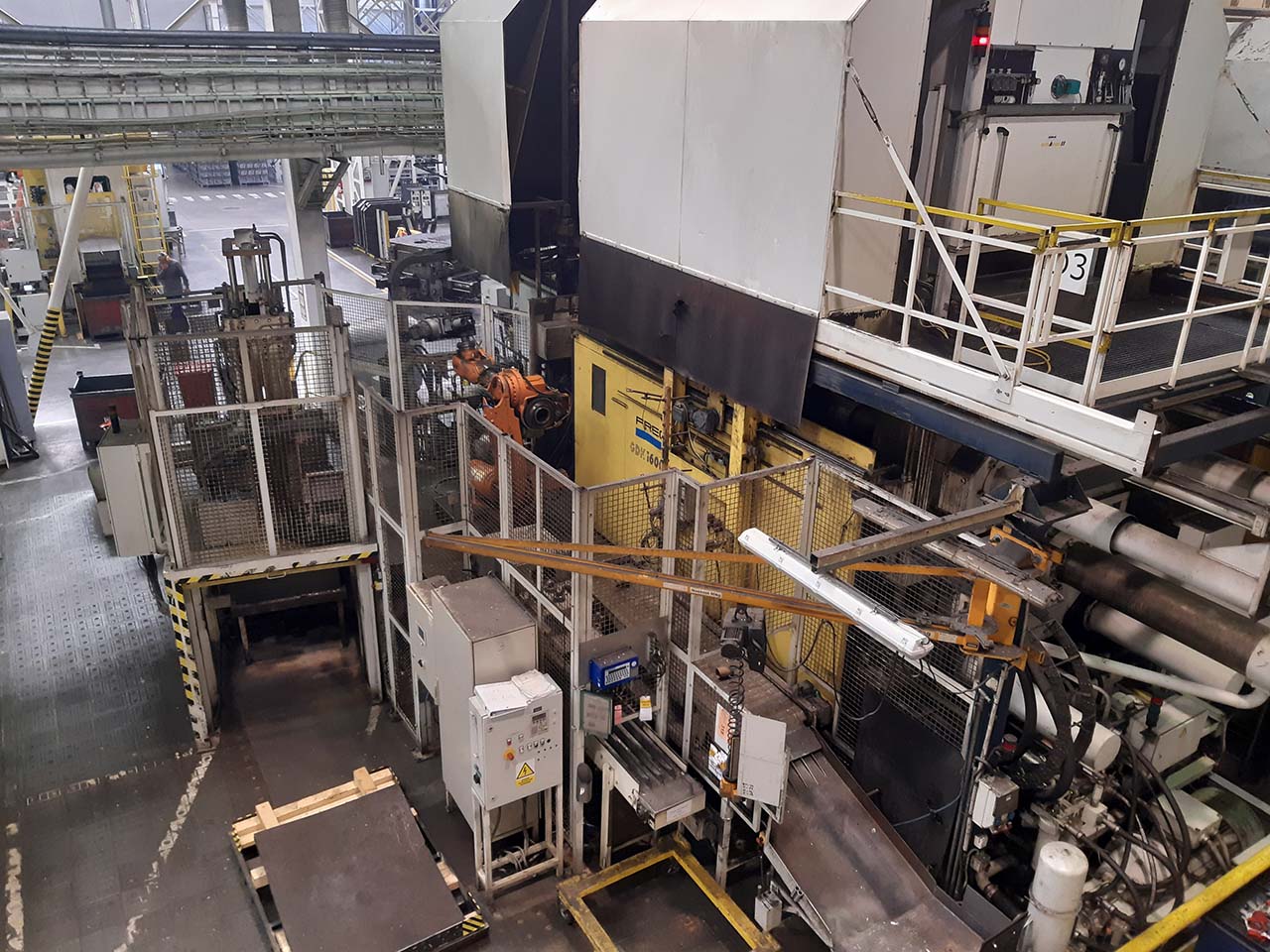 Frech GDK 1600-130 OC máquina de fundição sob pressão em câmara fria KK1637, utilizada Frech GDK 1600-130 OC máquina de fundição sob pressão em câmara fria KK1637, utilizada