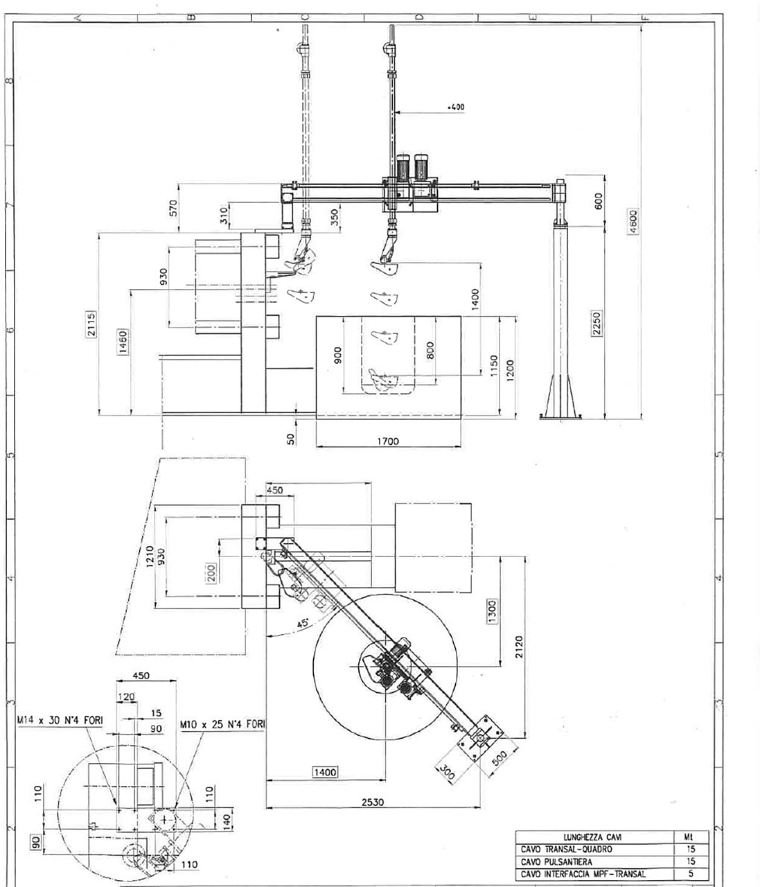 Carregador linear de metal Colosio Transal MD2012, usado