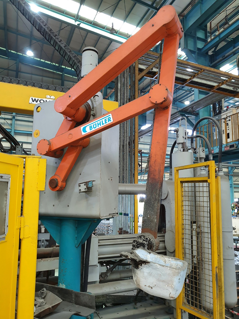 Bühler Evolution 140 D fundição injectada em câmara fria KK1651, utilizada