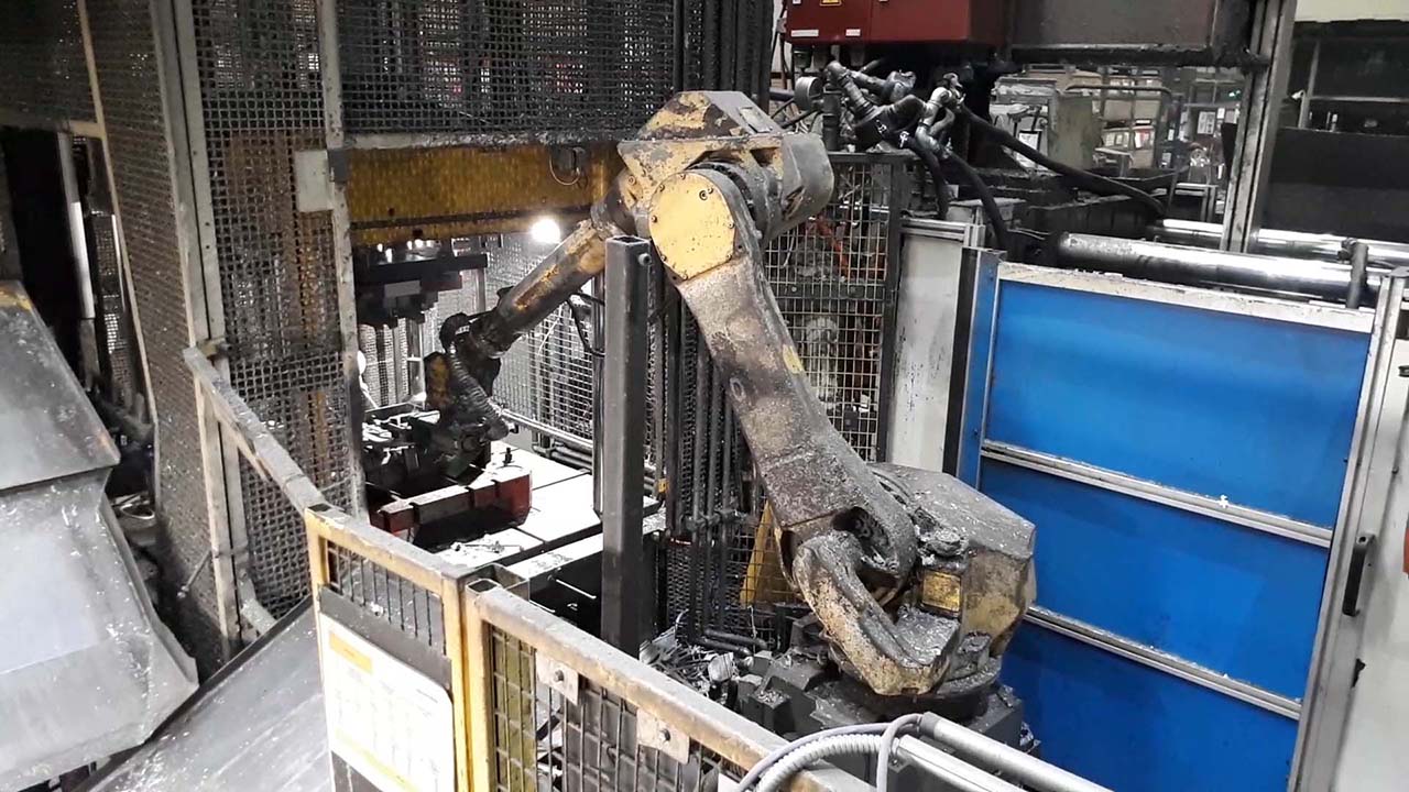 FANUC M-710iC/50, E-33082 robô de fundição HR1834, utilizado