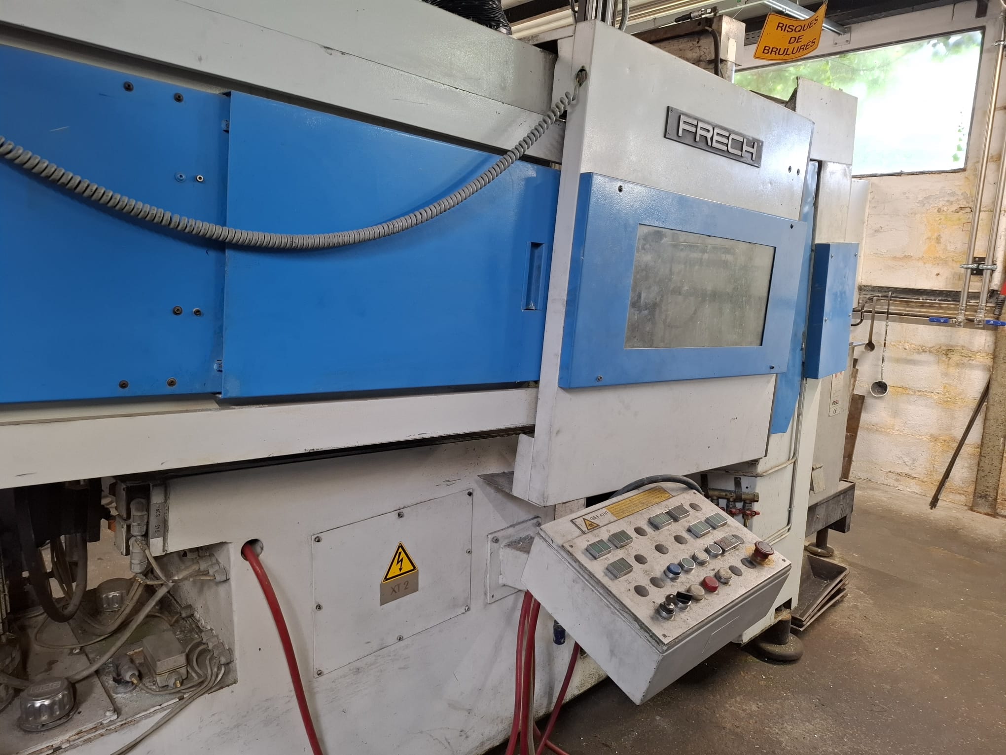 Máquina de fundição por injeção de câmara quente Frech DAW 50, modelo WK1483, usada