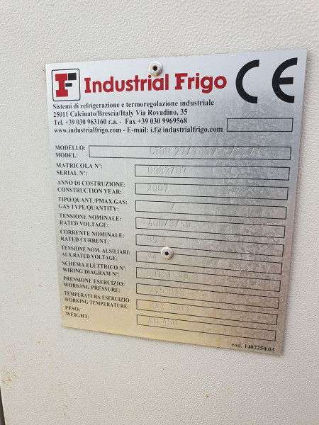 Refrigerador de óleo industrial Frigo CTOH 27/300/SM/2Z/X ZU2087 | ZU2087